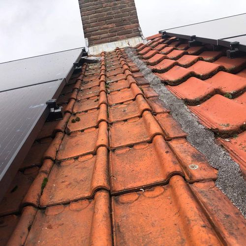 Hellend dak Silvolde met oude dakpannen